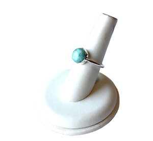 Anillo de banda de plata Larimar de alto grado para mujer, joyería de fiesta personalizada a la moda, ajuste de bisel, gran oferta, tecnología de Canal Clásico OEM - Product Image 1