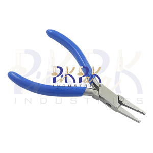 Pince à sertir standard pour perles, 2 mm, mâchoires courbées, 140 mm, poignées à ressort en PVC, pour circlips, dénudeur de fils, coupe-fil, pêche, bijoux - Product Image 5
