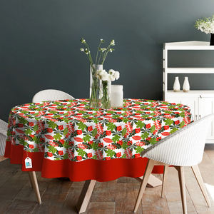 Decorative 100% Cotton Woven Modern <b>Table</b> <b>Cover</b> Floral Printed Pattern Soft <b>Waterproof</b> Oilproof for Dining Kitchen <b>Table</b> Use - Product Image 5