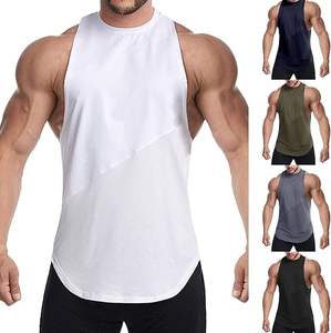 Top Quality Men's Tank Tops Sleeveless Workout T Shirt <b>Muscle</b> Gym And Fitness Wears - Product Image 5