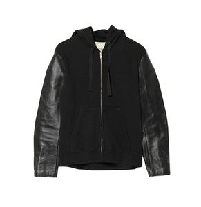 Sudadera con Capucha de Diseño Personalizado, Transpirable, 100% Algodón, Antiencogimiento, con Mangas de Cuero para Hombre, Sudadera Ecológica de Forro Polar de 300g - Product Image 1