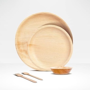 Nouvelles assiettes rondes compostables pour la restauration, 7 pouces, jetables, pour repas en extérieur, collations et desserts, 2026 - Product Image 1