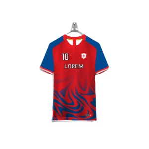 Maillot de football unisexe pas cher, 100% polyester, respirant, séchage rapide, impression par sublimation personnalisée avec logo 2025 - Product Image 2
