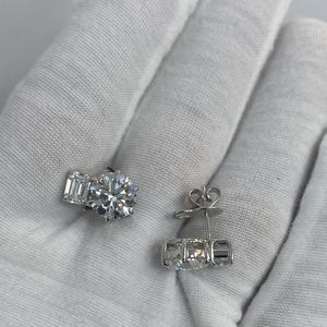 AMBER JEWELS IGI Certified Lab Grown Diamond <b>Earrings</b> 18KT Solid Gold Brilliant Cut Model 186 Fully Sparkling Unisex Luxury Fine - Product Image 2