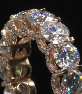 Bague en argent sterling 925 avec diamant moissanite, style hip-hop, pour fiançailles - Product Image 5