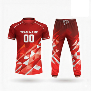 Wholesale Custom <b>Cricket</b> Uniform Sublimated Design Team Jersey 100% Polyester Anti-Bacterial Men's Low Price - Product Image 1