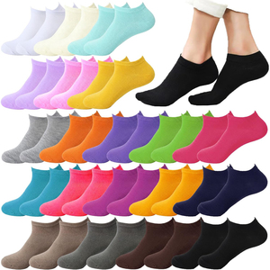 Calcetines Tobilleros Más Vendidos 2026, Calcetines de Algodón Tejido de Color Sólido, Transpirables, Invisibles, Finos, Casuales de Verano para Adultos, para el Uso Diario - Product Image 1