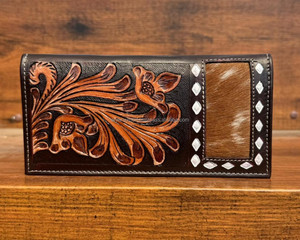 Carteras largas de cuero mecanizadas a mano personalizadas de alta calidad para hombre, Monedero de piel de vaca, billetera plegable para tarjetas de crédito con bolsillos para hombre - Product Image 3