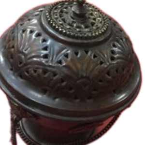 Brûleurs et supports d'encens suspendus en cuivre naturel 100% faits à la main, traditionnels, pour encens tibétain - Product Image 2