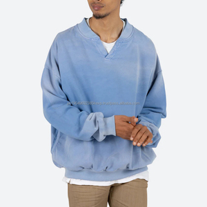 Oem sudadera personalizada A Capuche 100% algodón Tie Dye sudadera para hombre sin capucha Sudadera de cuello redondo liso peso pesado - Product Image 1