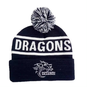 Custom Beanie Pom Pom Hat 100% Acrylic Knitted <b>Winter</b> <b>Cap</b> Jacquard Embroidery Logo Fur Ball Unisex Sports Wholesale OEM - Product Image 3