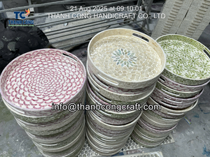 Bandeja de Nácar de Lujo para Celebraciones, Fabricada por OEM, Bandejas de Servicio de Lujo para Ramadán - Product Image 4