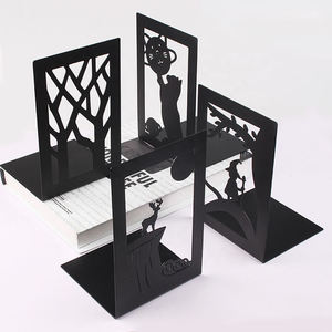 Porte-livres en métal découpé au laser, support de livres personnalisé pour la décoration de la maison, le bureau, la bibliothèque, le bureau - Product Image 1