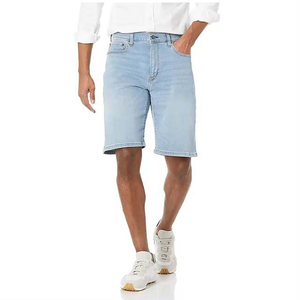 Shorts de Mezclilla Rectos para Hombre, Ropa Casual y Urbana de Alta Calidad, Transpirables, de Secado Rápido, Estilo Urbano, Otoño Verano - Product Image 1