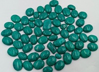 Turquoise verte cabochon, pierre précieuse en vrac, vente en gros, polie, taille ovale, effet de jeu de couleurs, pour la fabrication de bijoux, 2 KG, taille libre