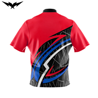 Camisetas de Boliche Bigetron Sports de Alta Calidad con Logotipo Personalizado Impreso en 3D y Bordado, Manga Corta, 100% Poliéster, Unisex, Transpirables