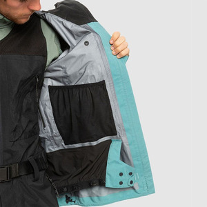 Chaqueta de Esquí Impermeable para Hombre, Chaqueta de Snowboard de Invierno con Capucha, de Nailon y Poliéster Duraderos, con Bloques de Color y Múltiples Bolsillos - Product Image 5