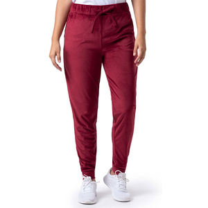Survêtement à capuche bordeaux pour femme, fermeture éclair intégrale, couleur unie, spandex, polyester, décontracté, pour l'automne, coupe classique, poches latérales - Product Image 3