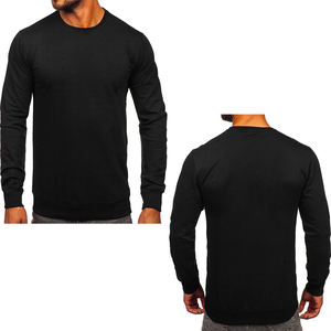 Sudadera de Felpa de Algodón para Hombre con Logotipo Personalizado Bordado, Cuello Redondo, Manga Larga, Estilo Casual, Moda Otoñal, Ropa Urbana, 2 Piezas - Product Image 6