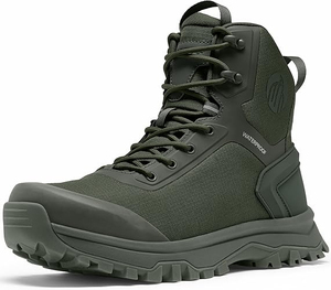 Chaussures tactiques durables pour hommes, bottes imperméables, légères et respirantes, pour la randonnée, l'entraînement et la chasse - Product Image 5