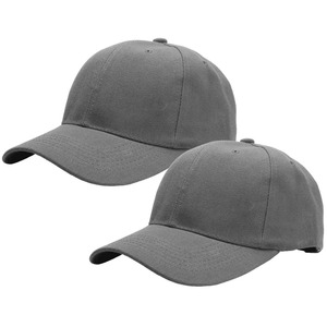 Nueva Gorra de Béisbol Unisex de 6 Paneles, Color Gris Sólido, Sarga de Algodón, Ajustable, Estilo Casual para Adultos, Uso en las Cuatro Estaciones - Product Image 2