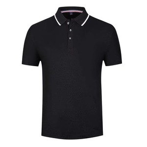 Camiseta de Golf para Hombre, de Poliéster/Algodón, Color Sólido, con Estampado Frontal, Manga Corta, Tejido de Punto, Corte Regular, Transpirable, Informal - Product Image 4