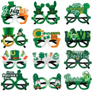 <b>Festive</b> Shamrock Glasses for St. Patrick's Day <b>Party</b>-Good Quality Reusable & Durable Green Clover Eyewear - Product Image 2
