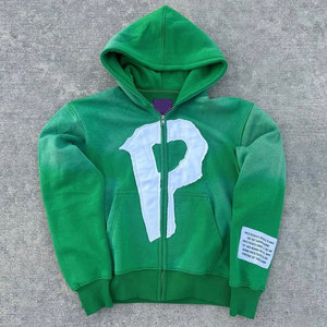 ชุดวอร์ม 480 GSM ผ้าฝ้าย 100% เนื้อหนา ระบายอากาศได้ดี โลโก้แบบดิสเทรส OME ชุดฮู้ดดี้และกางเกงขายาวสีพื้น - Product Image 4