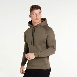 Sweat à capuche homme en molleton bouclette de coton épais de haute qualité, coupe ajustée, doublé, respirant, avec cordon de serrage, idéal pour l'hiver et le fitness - Product Image 1