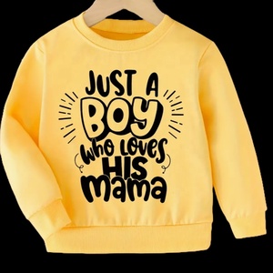 Unisex personalizado otoño niños sudaderas con capucha de gran tamaño estilo suelto Terry algodón sudaderas Unisex bebé Boutique Sudadera con capucha con estampado - Product Image 3
