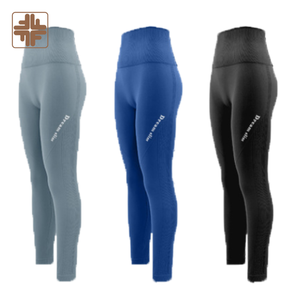 Pantalones de Yoga Transpirables y Sin Costuras, Conjuntos Deportivos con Bolsillos, Ecológicos, Elásticos en Cuatro Direcciones, de Secado Rápido para Mujer - Product Image 3