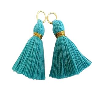 Porte-clés d'été, accessoires pour sac à pompon, 5 pouces, bleu, noir, diamant indien, exportation - Product Image 1