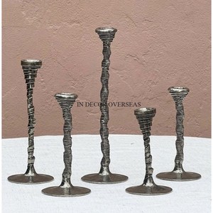 Stainless Steel <b>Candlestick</b> Holder Set <b>Silver</b> Gold Finish Modern Home Decoration Decorative Metal Candle Holders In Low Price - Product Image 5
