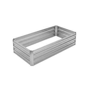 Jardinera Elevada Galvanizada, Rectangular, de Acero, para Exteriores, Ecológica, Duradera, Grande, para Vegetales GB001 - Product Image 1