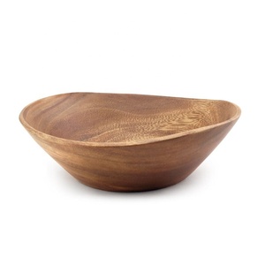 Tazón de ensalada y fruta de alta calidad desechable de madera pura a cuadros 100% para restaurante de Hotel en casa-Producto al por mayor de utensilios de cocina - Product Image 6