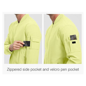 Men's <b>Lightweight</b> <b>Bomber</b> <b>Jacket</b> Casual Fashion Stylish Windbreaker Light Comfortable Everyday Wear Trendy Street Style Outerwear - Product Image 5