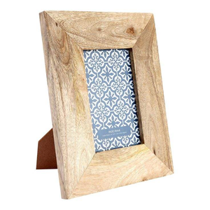 Multi Functional Desktop Natural Wooden Texture Photo <b>Frame</b>, Customized Wooden Photo <b>Frame</b> in Carved Design - Product Image 3