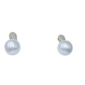 Pendientes Colgantes de Perlas de Agua Dulce Redondas de 11-12 mm de Zhuji, Casi Impecables, Plata Pura, Sensación de Alta Gama, Accesorio Elegante y Moderno - Product Image 5