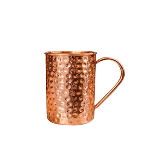 Mug en cuivre martelé en gros, tasse à cocktail Moscow Mule, logo personnalisé, mug à boire en cuivre pur pour bar et cuisine - Product Image 1