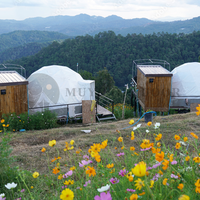 Tente géodésique imperméable d'événement de dôme de tente de maison de bulle de PVC Glamping