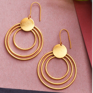 Boucles d'oreilles manchette en laiton haut de gamme, design personnalisé, élégantes pour les soirées, les plus vendues et très tendance, en promotion. - Product Image 5