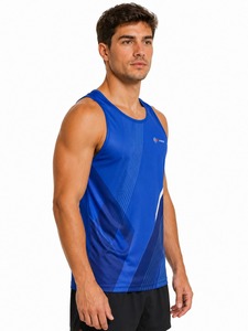 Débardeur de sport décontracté pour homme OEM, respirant, écologique, 100 % fibre de bambou, motif uni, vêtement de fitness d'été de haute qualité - Product Image 4