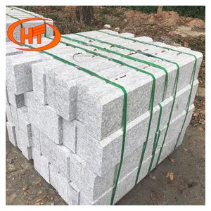 Barato granito kerbstone borda pedra de granito pedra luz cinza granito kerbstone fabricante vietnamita