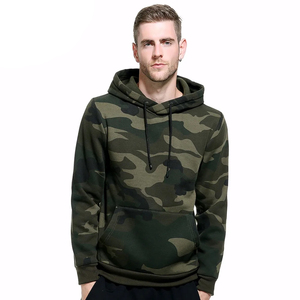Unisex Oversized Camo Hoodie Plus Size Heavyweight Fashion Wear Camouflage Hoodie OEM Service Men's Camo Hoodie - Product Image 1