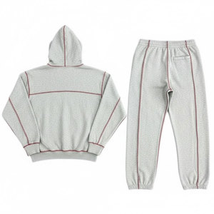 Survêtement personnalisé élégant en gros, hiver, coupe oversize, imprimé, respirant, doublé, 100% coton molletonné, haute densité, vêtements décontractés, streetwear - Product Image 2