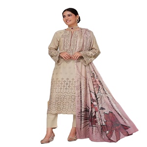 Super vendeur entier-pakistanais Salwar Kameez 3 pièces dames costumes broderie BIN HAMEED robes indiennes pour femmes pakistanaise indienne - Product Image 1