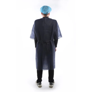 Bata de Laboratorio Unisex Profesional de Poliéster + Algodón, Blanca, Mangas Largas, Bolsillos Profundos, Tejido de Punto, Detección de Agujas, para Uso Hospitalario - Product Image 4