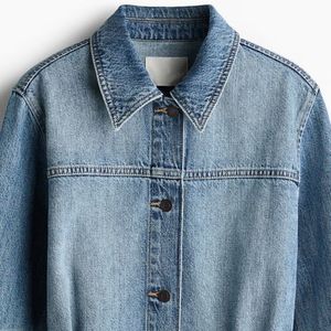 Vestes en jean personnalisées pour femmes, manteaux en jean tendance, vêtements d'extérieur décontractés à manches longues boutonnés, OEM ODM, vente en gros - Product Image 6