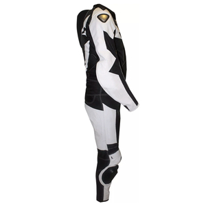 Combinaison de moto en cuir, équipement de protection pour motards, fabricant OEM, tenue de course en cuir, équipement de conduite durable - Product Image 5