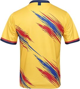 Camiseta Deportiva de Fútbol de Colombia Amarilla con Franjas Rojas y Azules de Poliéster - Product Image 2